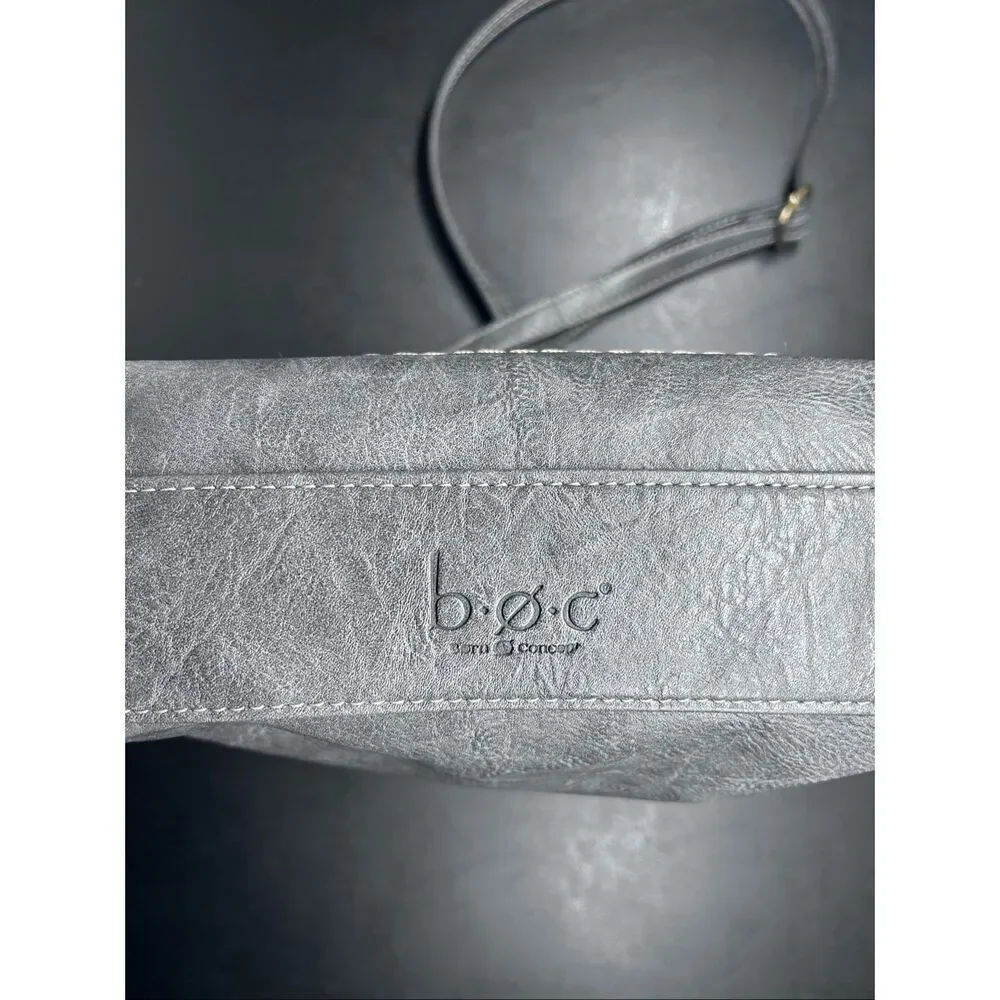 Born Concepts (BOC) Faux Leather Crossbody Bag in Gray Handbag - Picture 5 of 14